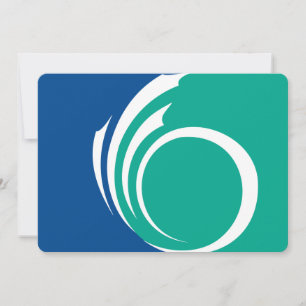 Patriotic  invitations with Flag of Ottawa, Canada