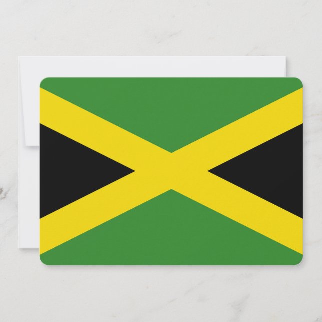 Patriotic invitations with Jamaica Flag (Front)