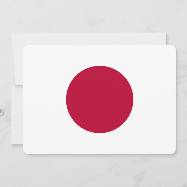Patriotic invitations with Japan Flag (Front)