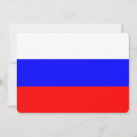 Patriotic invitations with Russia Flag