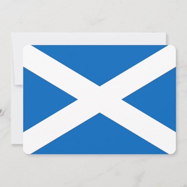 Patriotic invitations with Scotland Flag (Front)