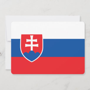 Patriotic invitations with Slovakia Flag