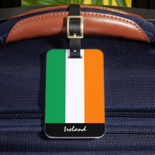 Patriotic Ireland Luggage Tags, Irish Flag Tag