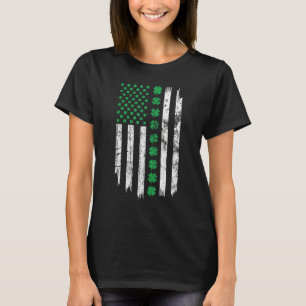 Patriotic Irish American Flag Patricks day Ireland T-Shirt
