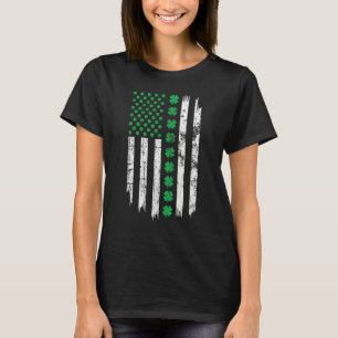 Patriotic Irish American Flag Patricks Day Ireland T-Shirt