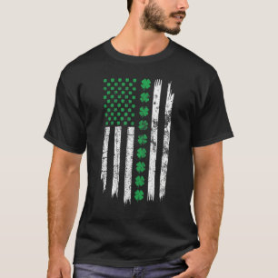 Patriotic Irish American Flag Patricks day Ireland T-Shirt