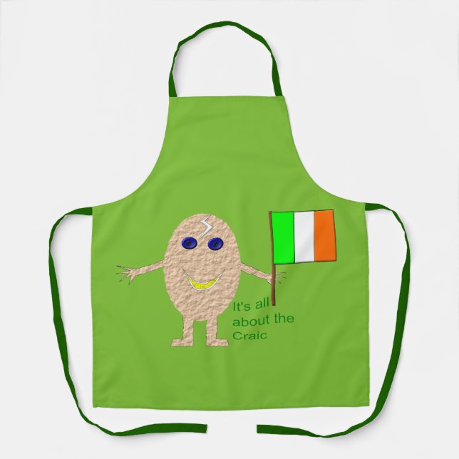 Patriotic Irish Egg Apron (Front)
