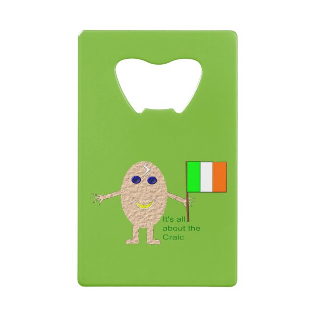 Patriotic Irish Egg Bottle Opener (Front)