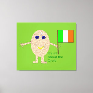 Patriotic Irish Egg Canvas Print
