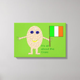 Patriotic Irish Egg Canvas Print