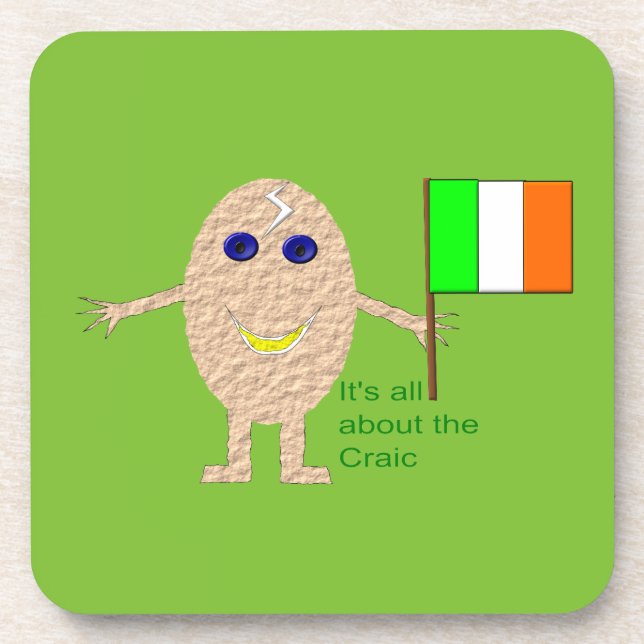 Patriotic Irish Egg Coaster (Front)