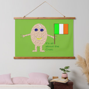 Patriotic Irish Egg Hanging Tapestry