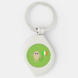 Patriotic Irish Egg Keychain