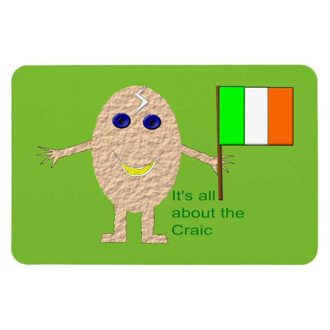Patriotic Irish Egg Magnet (Horizontal)
