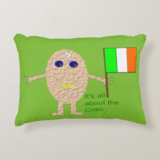 Patriotic Irish Egg Pillow (Front)