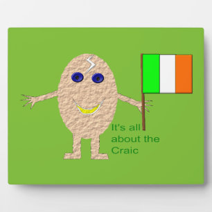 Patriotic Irish Egg Plaque