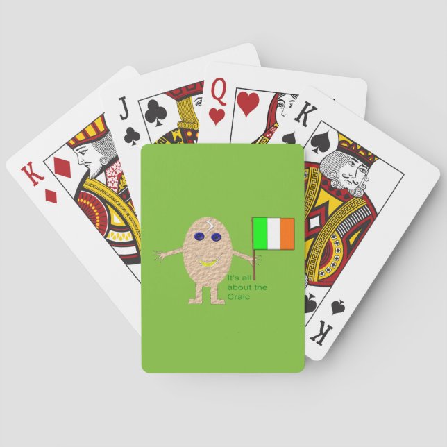 Patriotic Irish Egg Playing cards (Back)