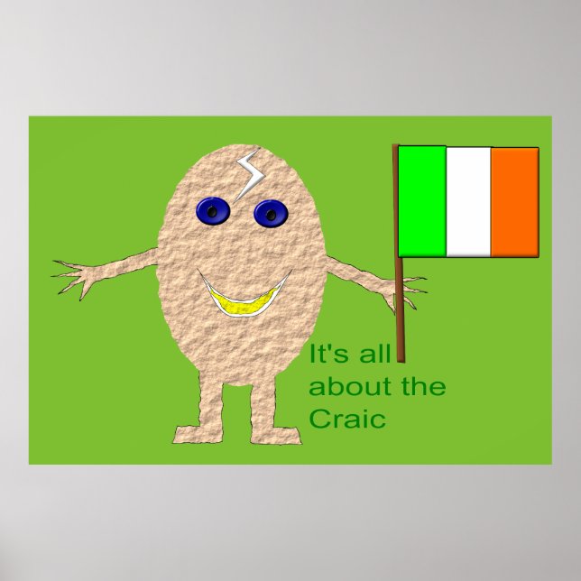 Patriotic Irish Egg Poster (Front)