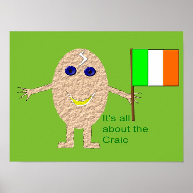 Patriotic Irish Egg Poster (Front)