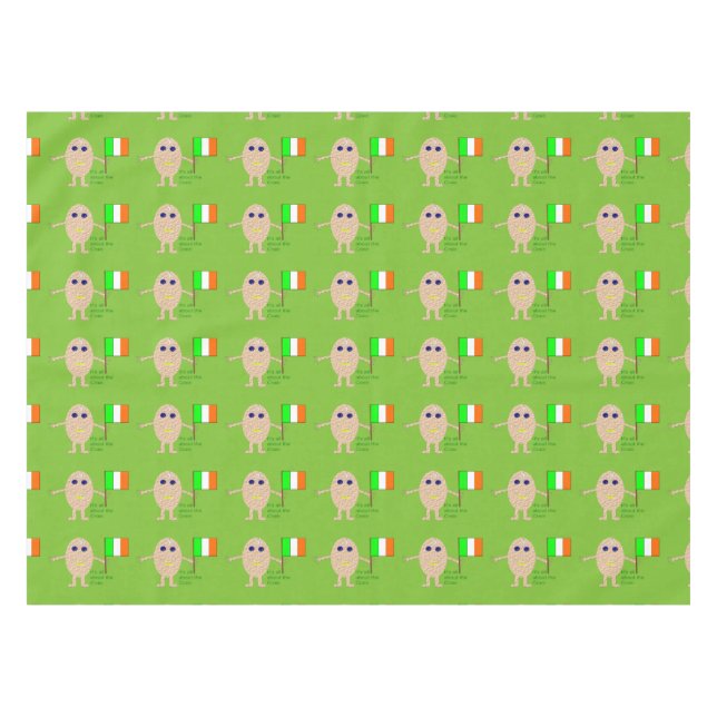 Patriotic Irish Egg Tablecloth (Front (Horizontal))