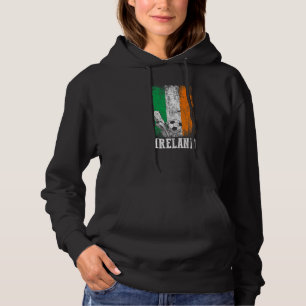 Patriotic Irish Soccer Player Ireland Flag Soccer Hoodie