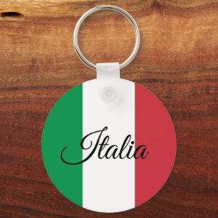 Patriotic Italian Flag keychain, Italy fashion Key Ring