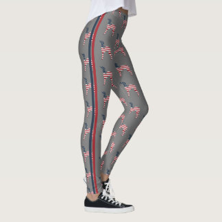 Patriotic Italian Greyhound Fabletic Leggings
