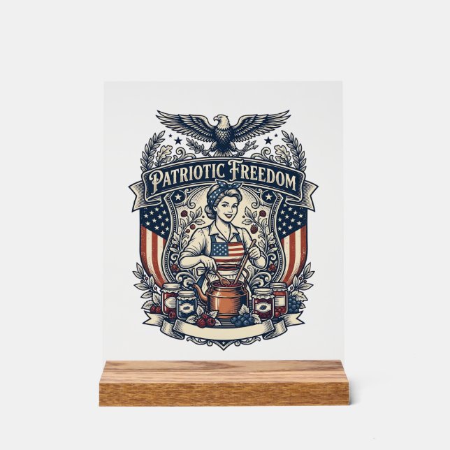 Patriotic Jam Maker Acrylic Sign (Front)