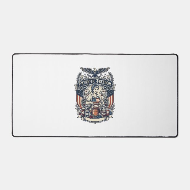 Patriotic Jam Maker Desk Mat (Front)