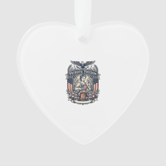 Patriotic Jam Maker Ornament (Front)