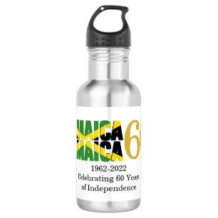Patriotic JAMAICA 60th Anniversary Independence 532 Ml Water Bottle
