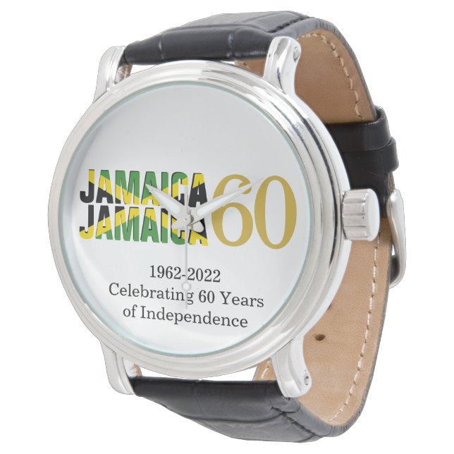 Patriotic JAMAICA 60th Anniversary Independence Watch (Angled)