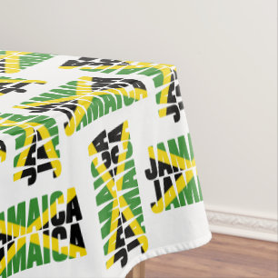 Patriotic JAMAICA JAMAICA Tablecloth