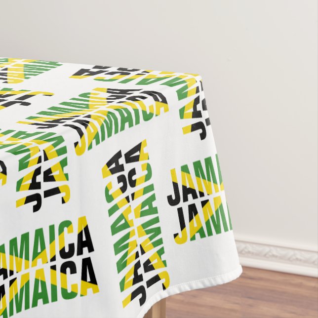 Patriotic JAMAICA JAMAICA Tablecloth (In Situ)