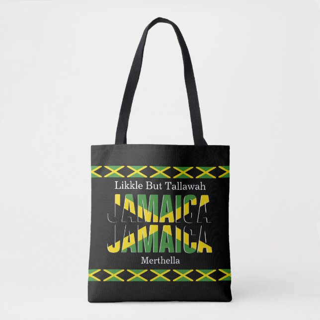 Patriotic JAMAICA JAMAICA Tote Bag (Front)