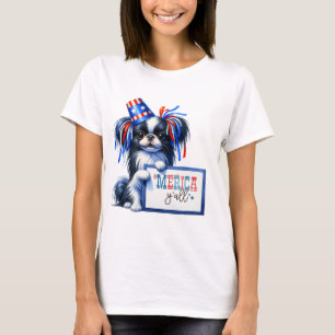 Patriotic Japanese Chin 'Merica Y'all T-Shirt
