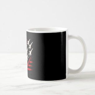 Patriotic Jet Formation American Flag Graphic July Coffee Mug