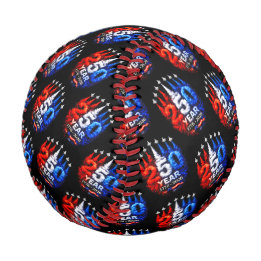 Patriotic Jet Formation Artwork Baseball