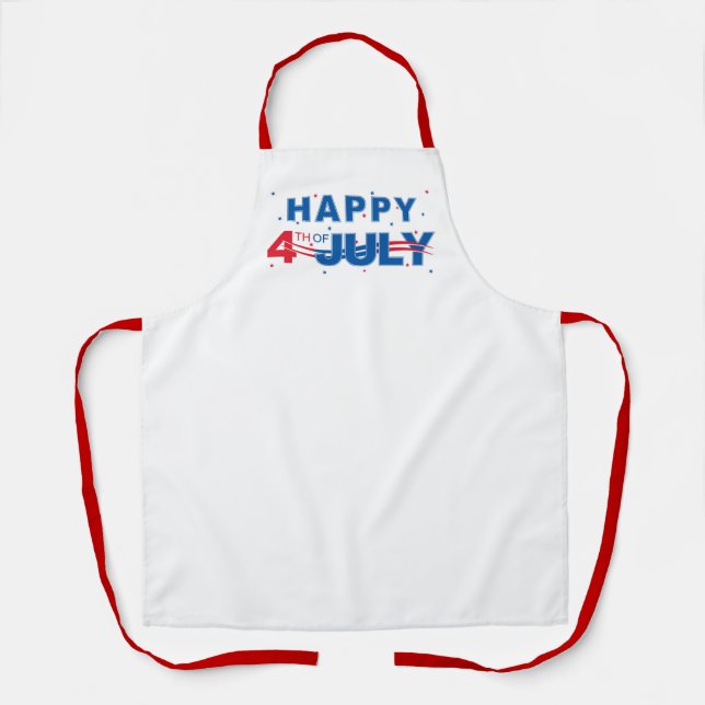 Patriotic July 4th  Apron (Front)