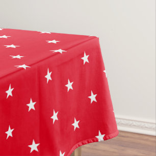 Patriotic July 4th Cloth Tablecloth