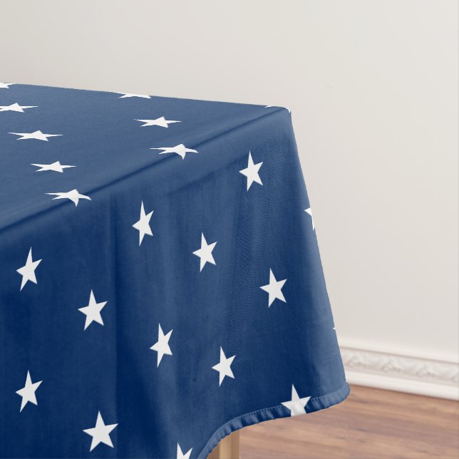  Patriotic July 4th Cloth Tablecloth (In Situ)