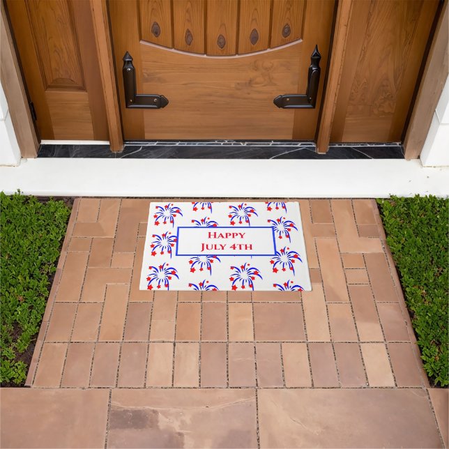 Patriotic July 4th Doormat (Outdoor)