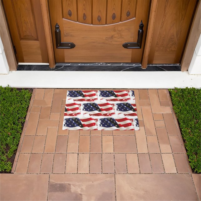Patriotic July 4th Doormat (Outdoor)