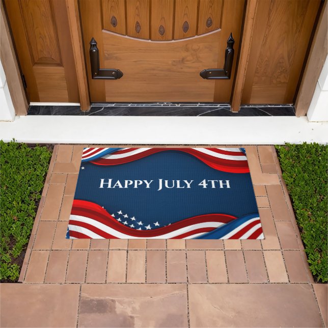 Patriotic July 4th Doormat (Outdoor)