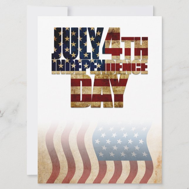Patriotic July 4th Flag Design (Front)