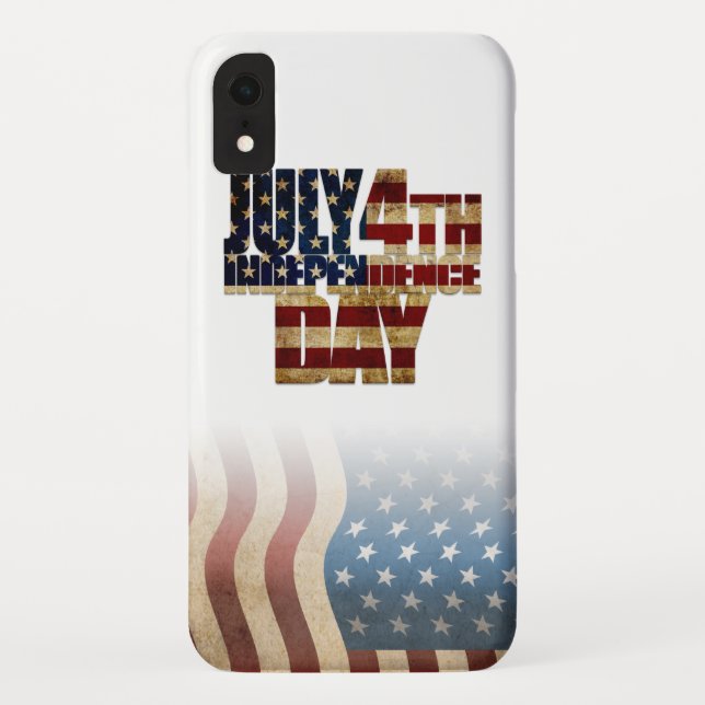 Patriotic July 4th Flag Design Case-Mate iPhone Case (Back)