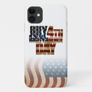 Patriotic July 4th Flag Design iPhone 11 Case