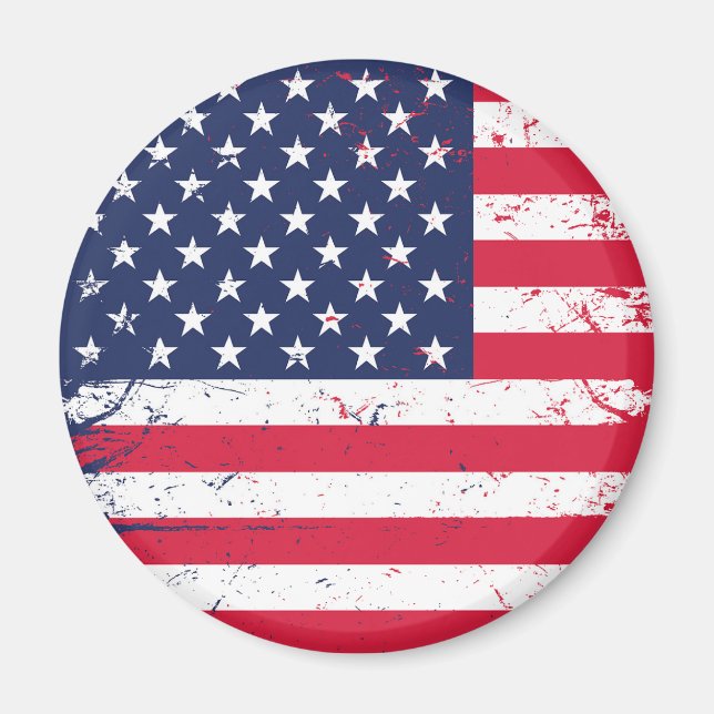 Patriotic July 4th Magnet (Front)