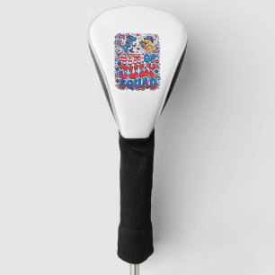 Patriotic Kawaii Dinosaur Best Step-dad Ever Step- Golf Head Cover