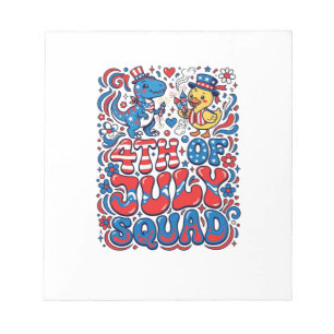 Patriotic Kawaii Dinosaur Best Step-dad Ever Step- Notepad